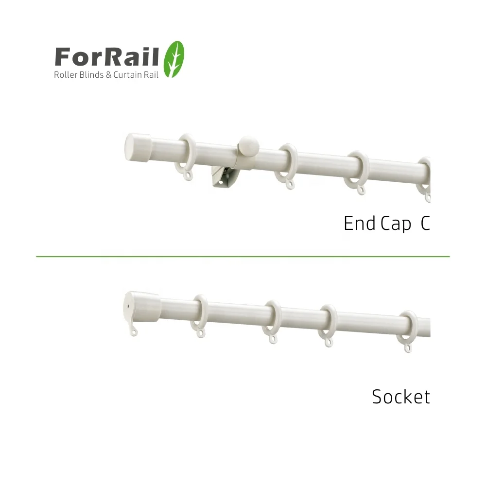 Wholesale china factory Aluminum curtain rod and curtain rail  High-quality