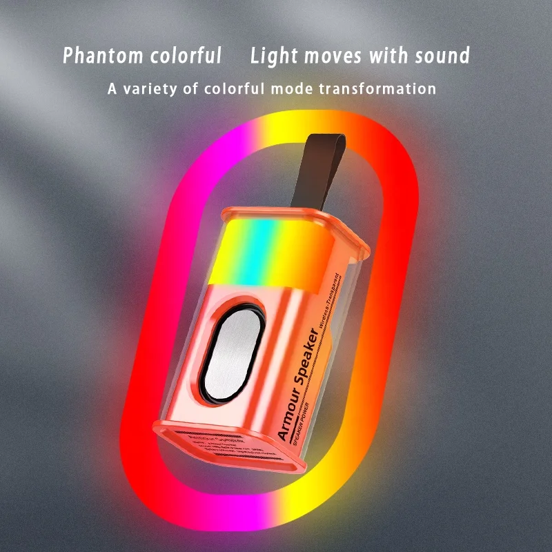lucency mecha speaker colorful LED light LED Flashing light Compatible outdoors Wireless speaker