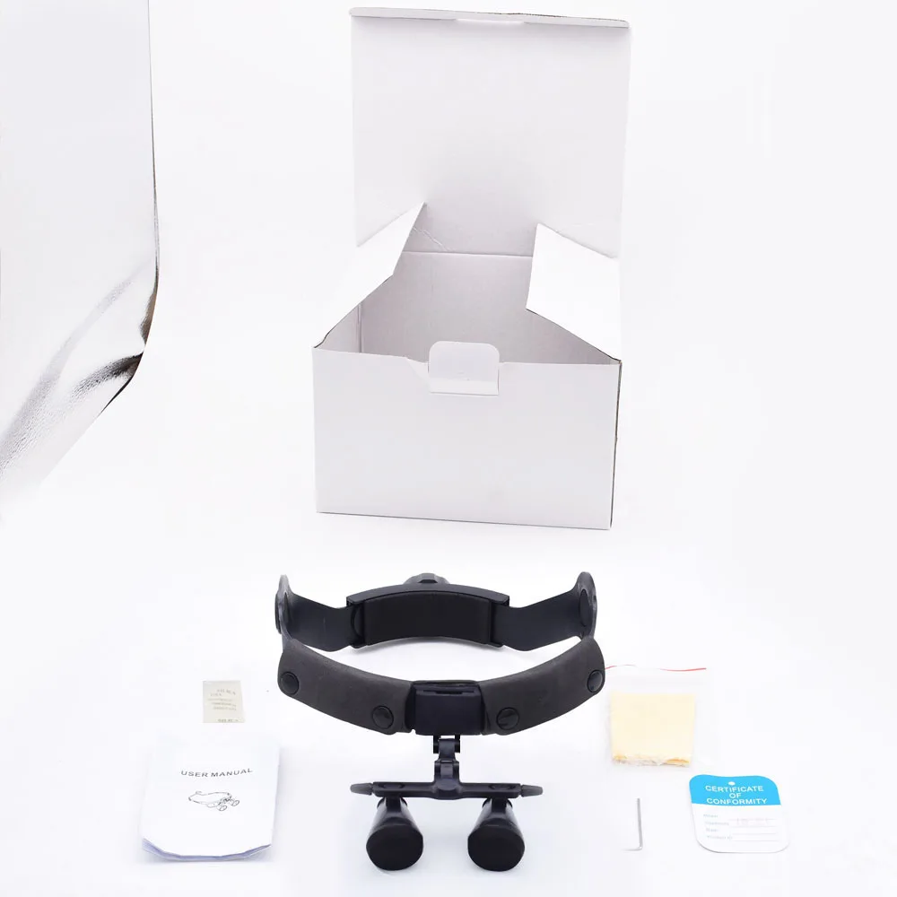 Chenwei 2.5x 3.5x Head-wear Dental Microscope Adjustable CE Approved Magnifying Glasses with LED Light