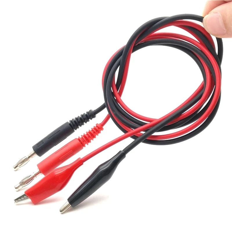 1 пара испытательных шнуров типа «крокодил», кабель с зажимом для вилки типа «банан» для мультиметра, высокое качество