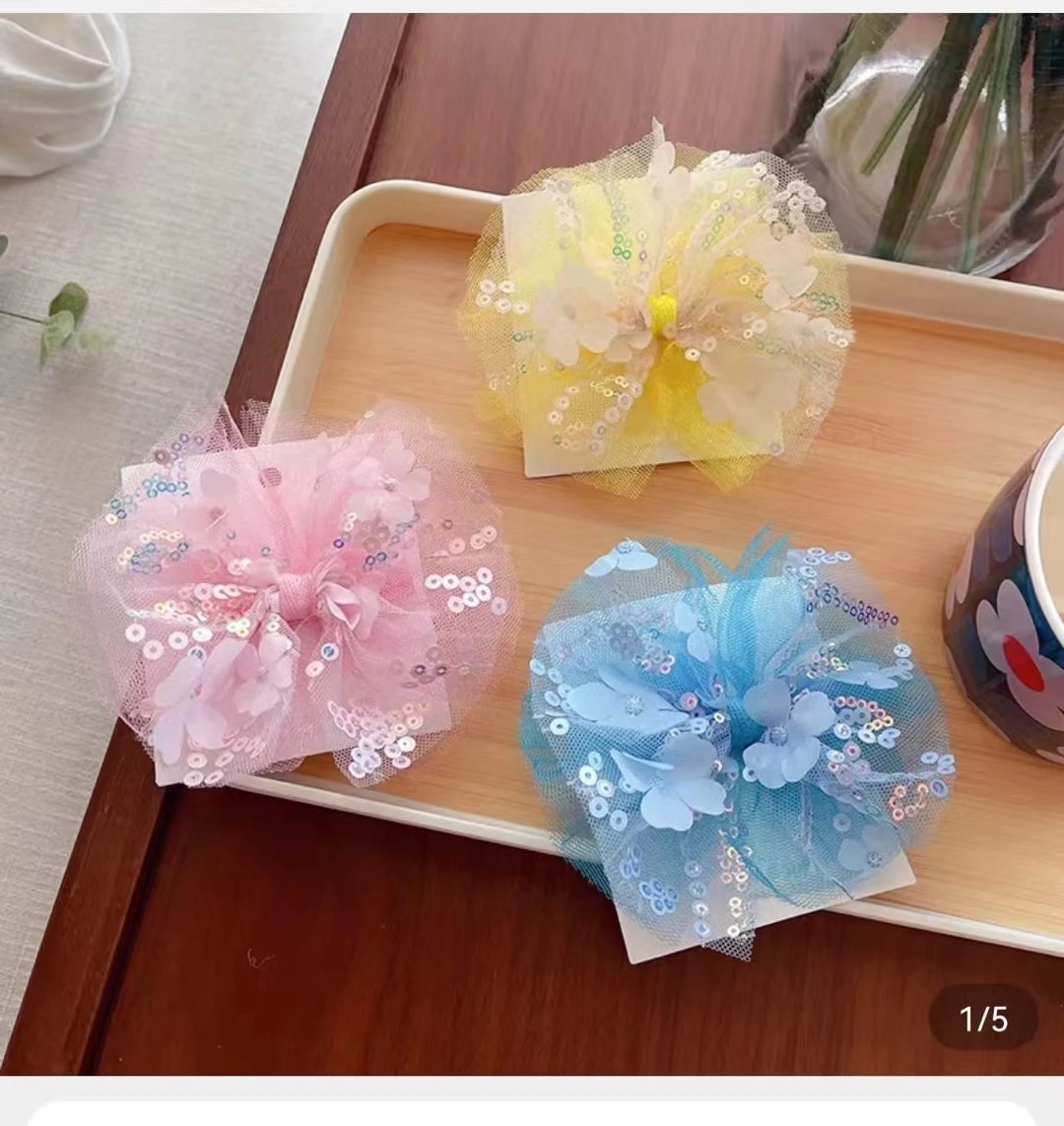 Hot Sale 90*135cm Diy Sequins Shabby Wedding 3D Flower Embroidered Mesh Lace Fabric for Dress Sewing Supplies Crafts