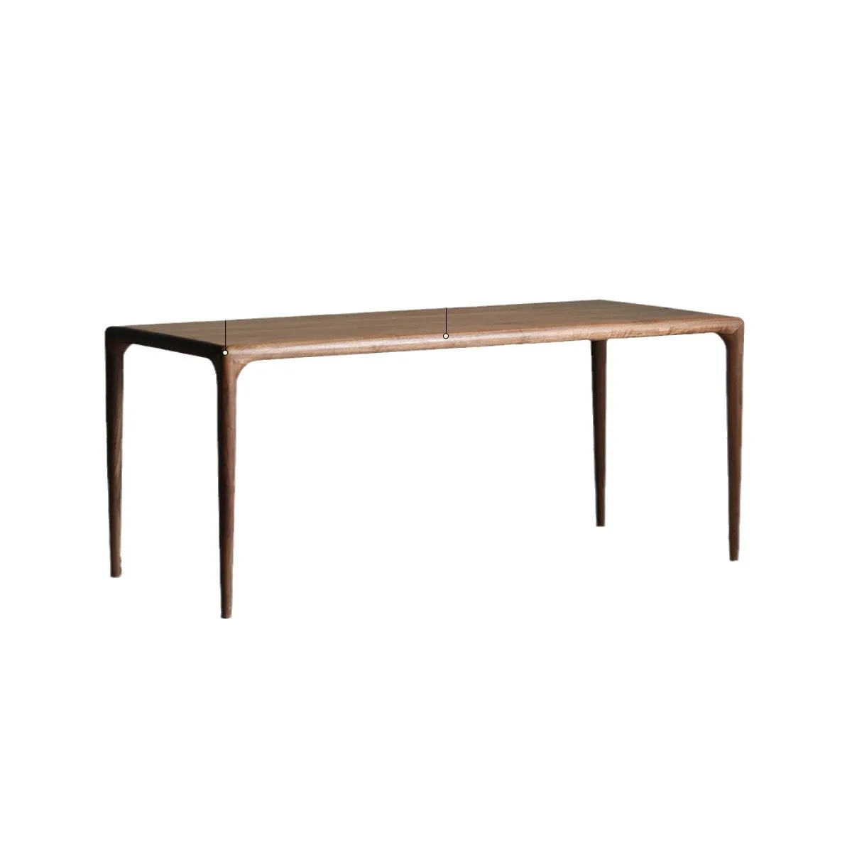 Customize Hot sale modern live edge natural South America walnut slab dining table indoor