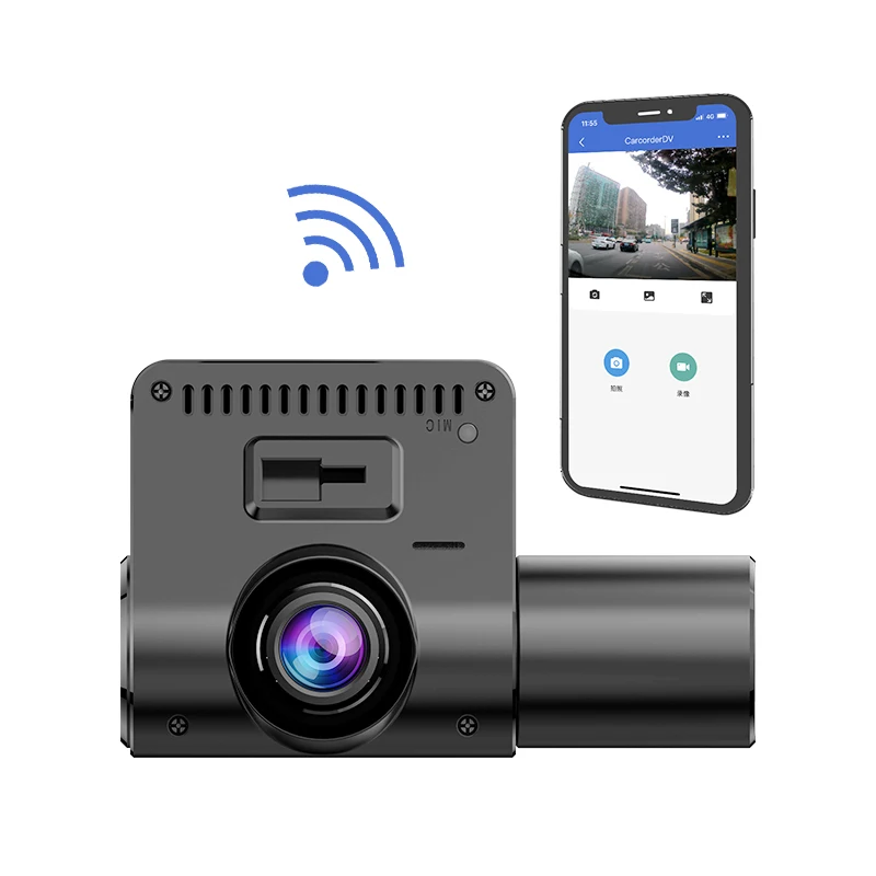 AI Dash Cam Hot Selling Dash Cam 3 Lens Car DVR 2k Wifi Dash Cam with GPS  Tracker
