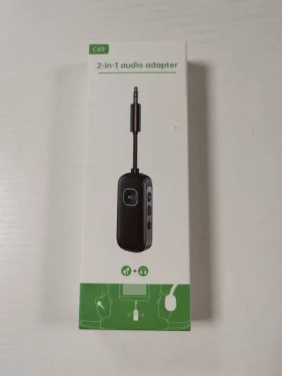 2 in 1 Air Fly Adapter Bluetooth Transmitter and Receiver Wireless Adapter Audio Transceiver for Airplane