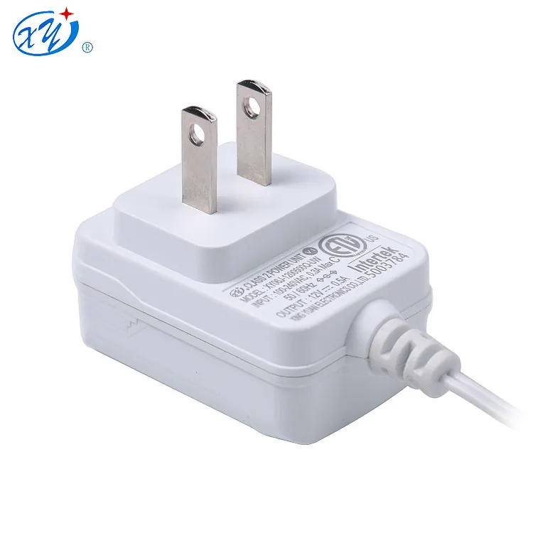 US plug with white shell 6W ac dc adapter for Christmas lights