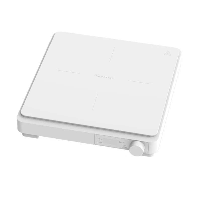 2000W Electric Power Induction Cooker with Crystal Glass Panel English Operating Touchpad Plastic Housing for Household Use