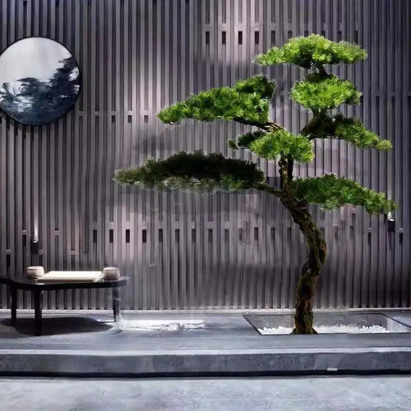 Source Factory Direct Cedar Tree Customization Oem&Odm Podocarpus Large Outdoor Indoor Artificial Bonsai Pine Tree