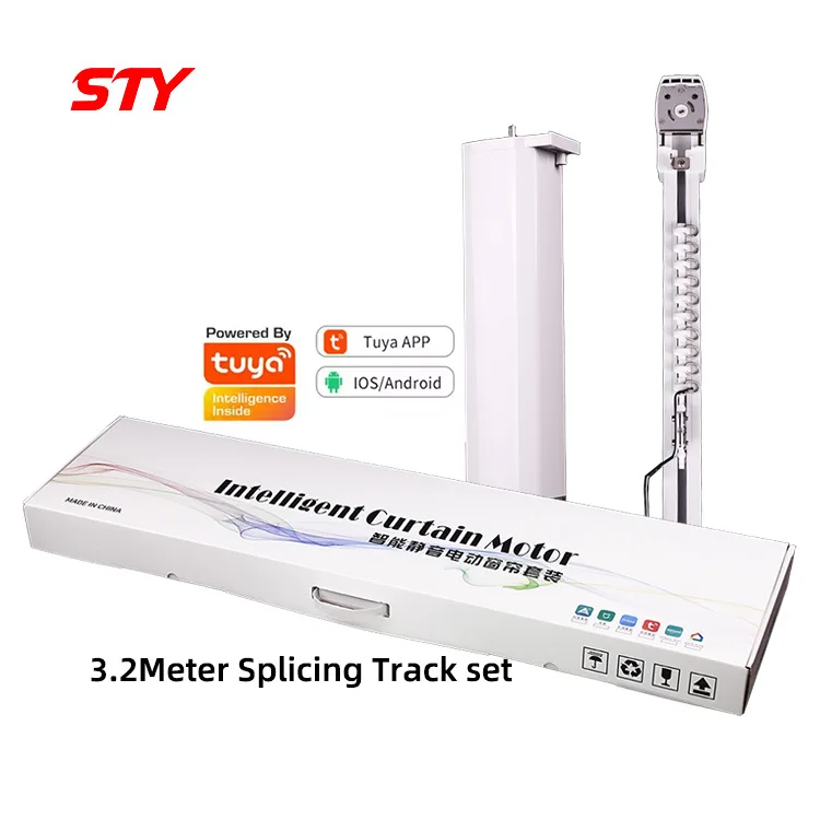 3.2M Smart Tuya Wifi Google Home Control DIY Electric Curtain Motor Set DIY Curtain Opener Kit