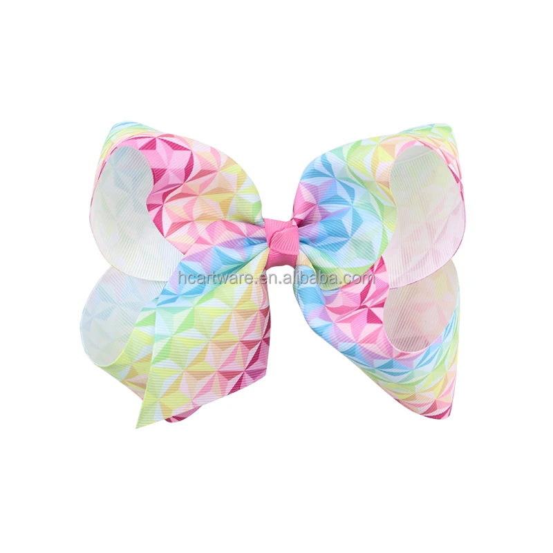 HCArtware Amazon Hot Sale Dream Three-Dimensional Pattern Hair Bow 8 Inch Encanto Girls Boutique Ribbon Hair Clip