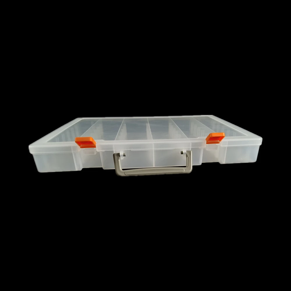 Wholesale 48 Removable Grids Transparent Screws Beads Organizer Jewelry Plastic Storage Box