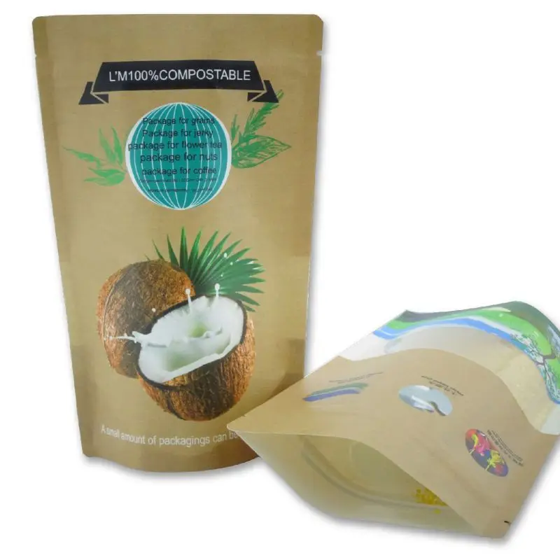 Custom Logo 80g Plastic Stand-Up Zipper Packaging Bags for Banana Chips and Tea Durable PE Material for Food Use