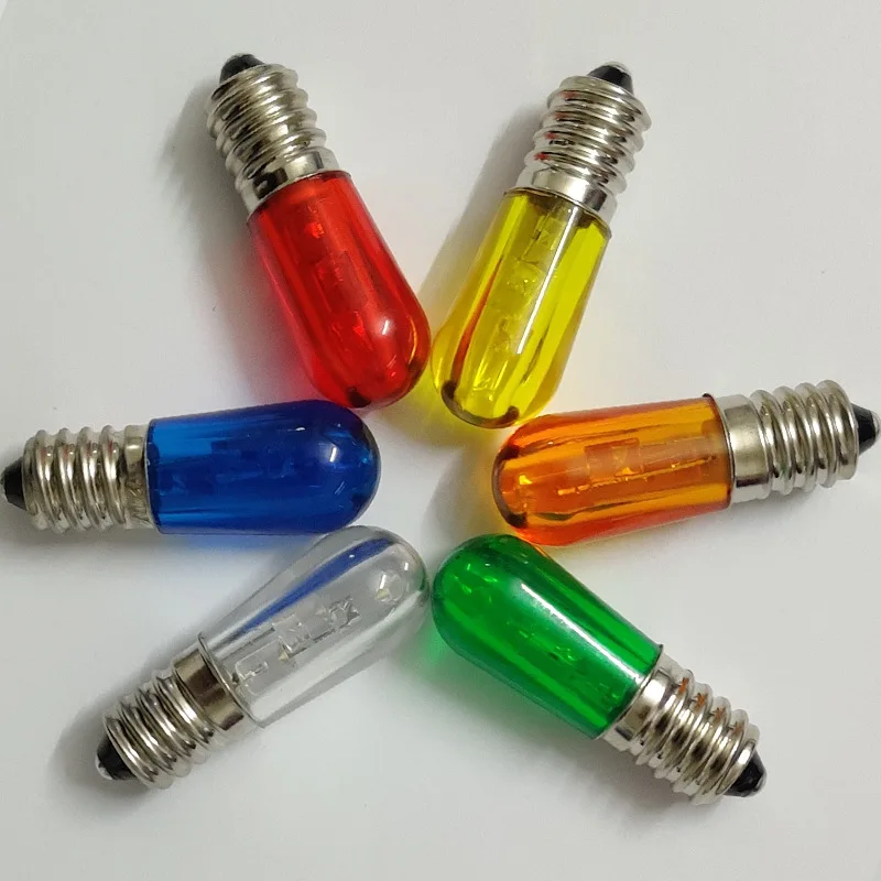 B19 Colorful Papaya Bulb LED Christmas Outdoor Decoration 1FILAMENT Window Display Advertising E14 Base DC/AC Power Garden