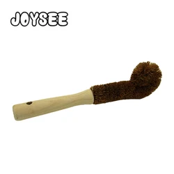 Hot sale bamboo wooden coconut fiber glass cup bottle brush