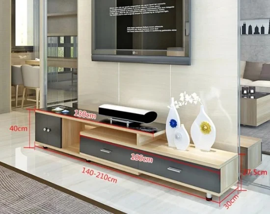 Modern Simple Living Room Furniture Set Wooden TV Stand