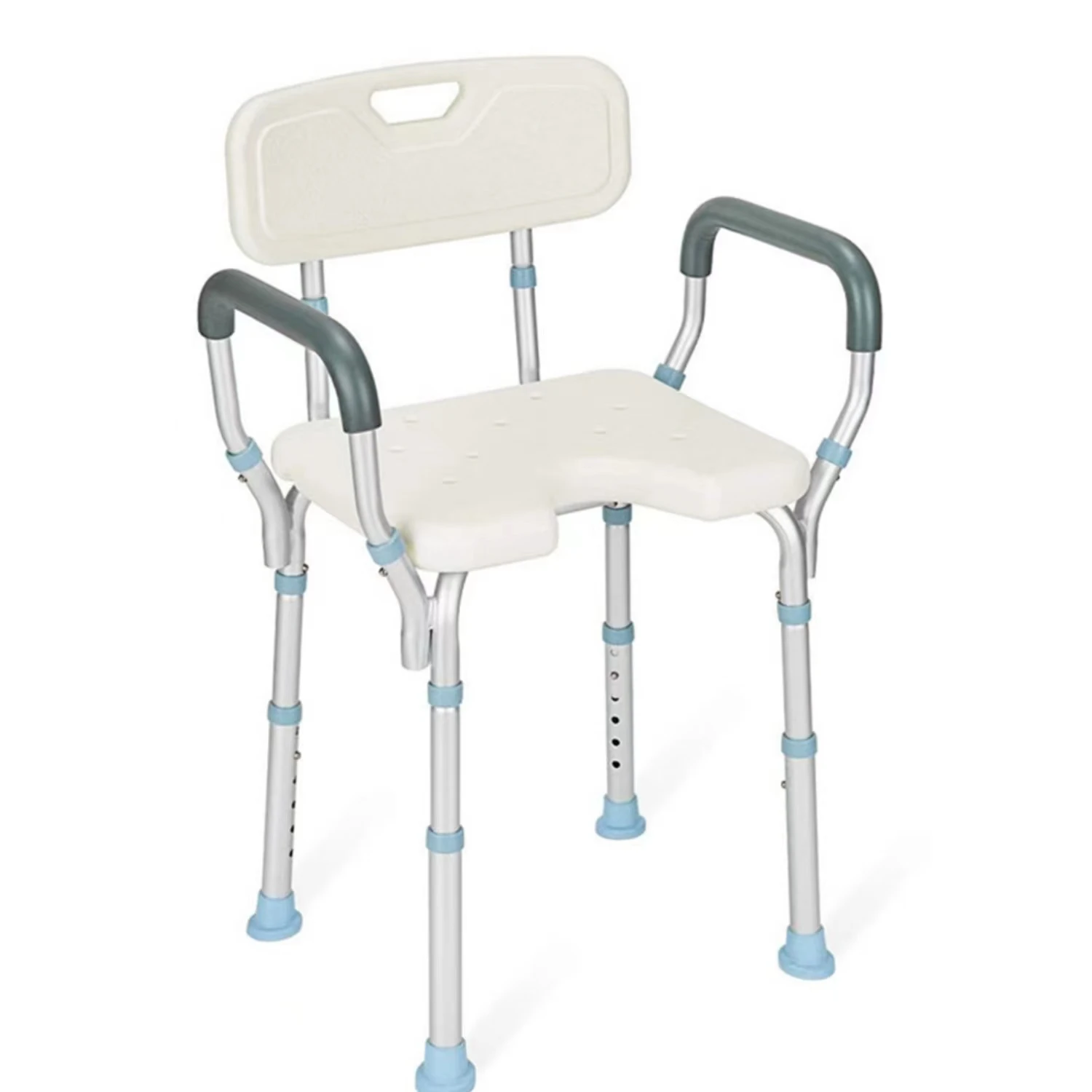 ningbo hospital shower seat with Back and Arms Weight Capacity 300LBS shower stool bathroom chair wholesale