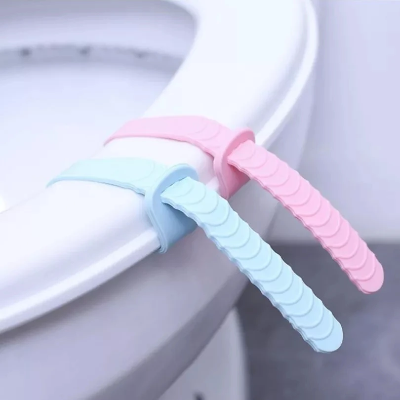 Silicone Foldable Adjustable Sanitary Potty Toilet Lifter Band Cover Belt Mention Toilet Seat Lifters