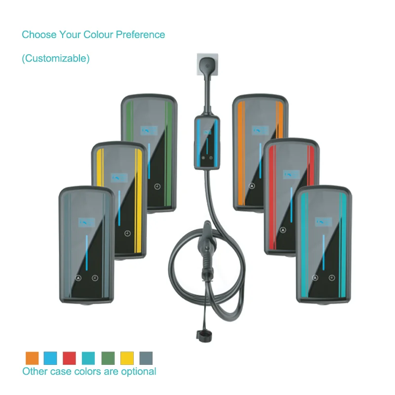 New Design Portable ev charger 40a emergency J1772  ev charger ocpp 1.6