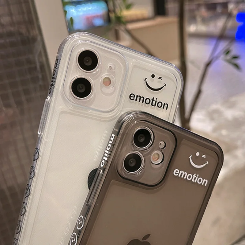 Side cartoon pattern lens protection phone case for iPhone 15 14 plus 13 pro max 12 11 X Creative bear Antishock TPU Square Edge