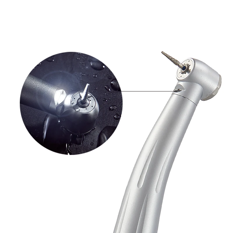 Air Rotor Turbines LED 45 Degree Surgical Dentists High Speed Handpiece