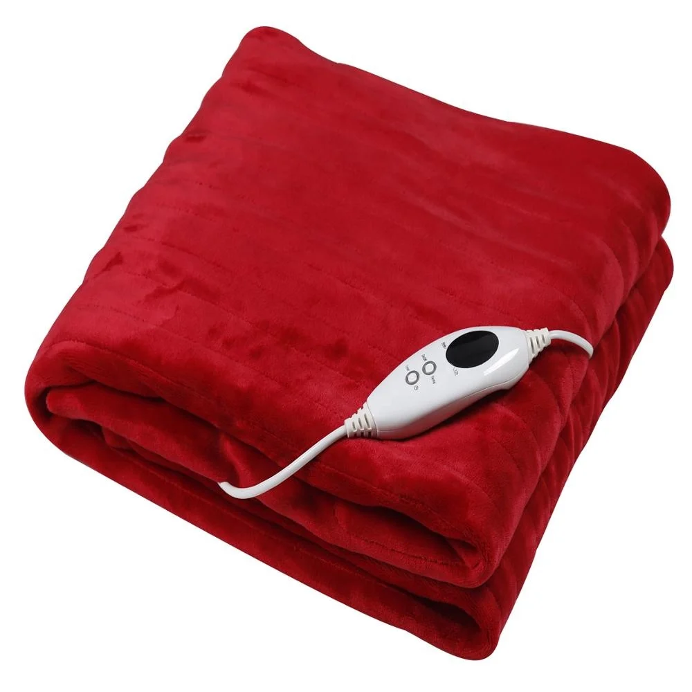 Adjustable Size Fluff Sheep Heating Electrical Blanket With Carbon Fiber