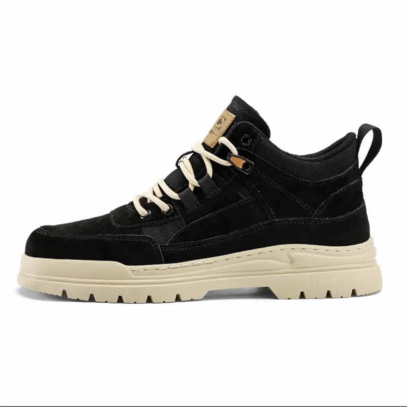 Dropshipping Custom Mens Snow Boots Warm Fur Lining Flat Comfortable Winter Casual Shoes