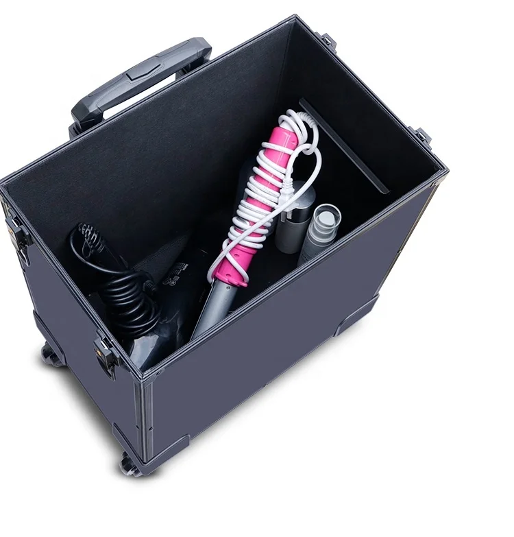 Yaeshii Professional Makeup Artist Cosmetic Case Beauty Trolley Suitcase LED Light Mirror Box Rolling Luggage