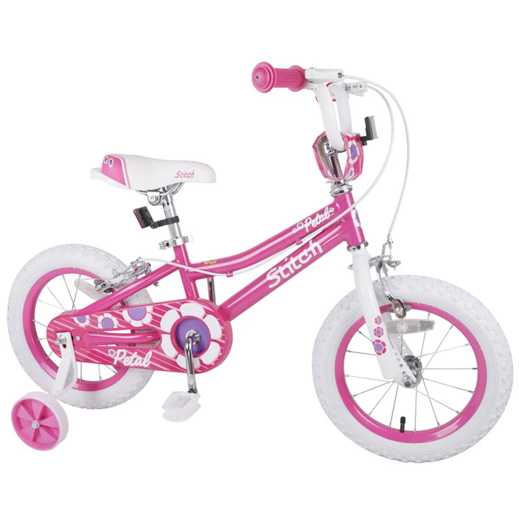 JOYKIE 20 Years Experience Manufacturer 14 16 Inch Pink Girls Bike Bicycle with Training Wheel for 5 Year Old