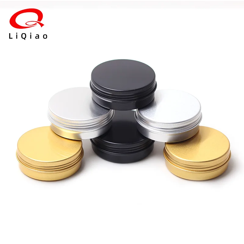 Custom Logo Aluminum Jar Cosmetic Packaging Travel Soap Container Round Box Aluminum Cans