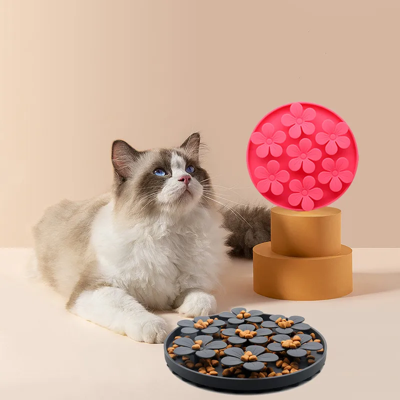 Nonslip Pet Toy Bowl Cat Slow Feeder Food Grade Silicone Lick Dog feed Mat dogness snuffle toys