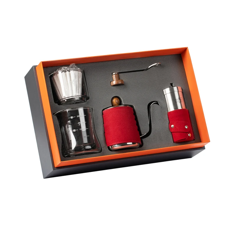 Diguo Borosilicate Glass Hand Brewed Coffee Pot Ethiopian Coffee And Tea  Set Gift Box