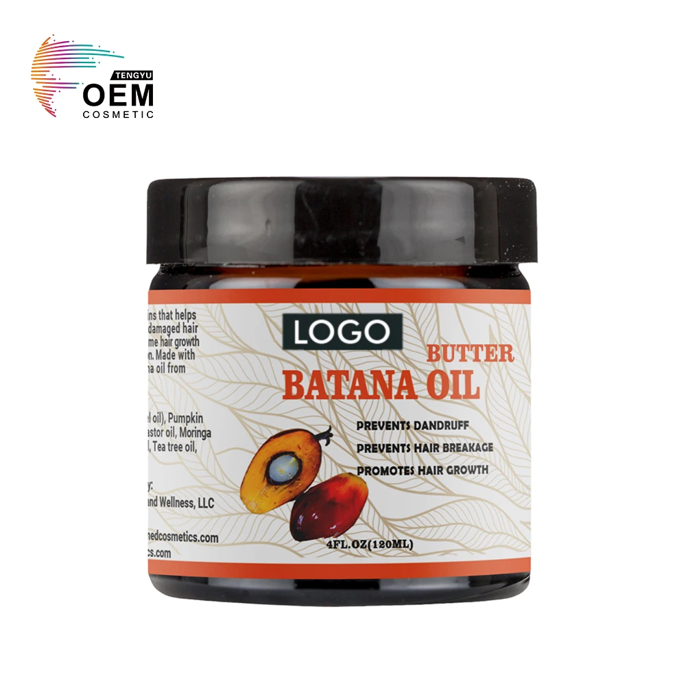 Private Label Men And Women Prevent Hair Loss Regrowth Scalp Oil Stronger Thickening Batana Oil Hair Butter For Growth