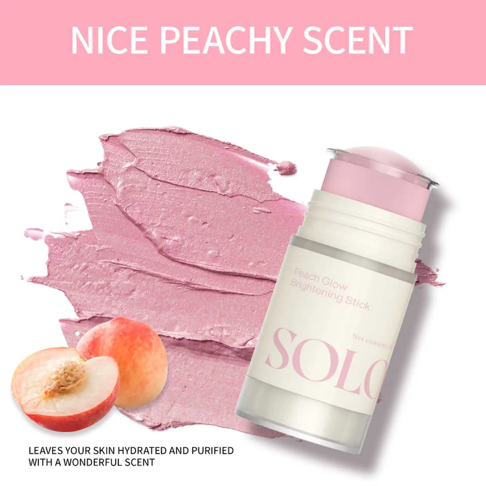 Hot Sale Peach Mask Stick Cleansing Whitening Acne Clay Mud Mask Lazy Skin Care Mask Green Tea Musk Stick