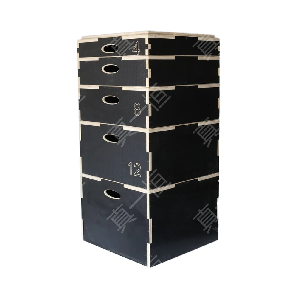 Adjustable Wooden Jump Boxes Gym Fitness Equipment for Strength Exercise Training Jump Box