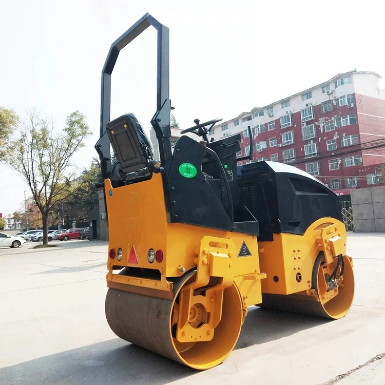 Construction Machinery Mini Asphalt Double Drum Vibratory Roller 1ton 2ton 3 Ton Mini Road Roller Compactor