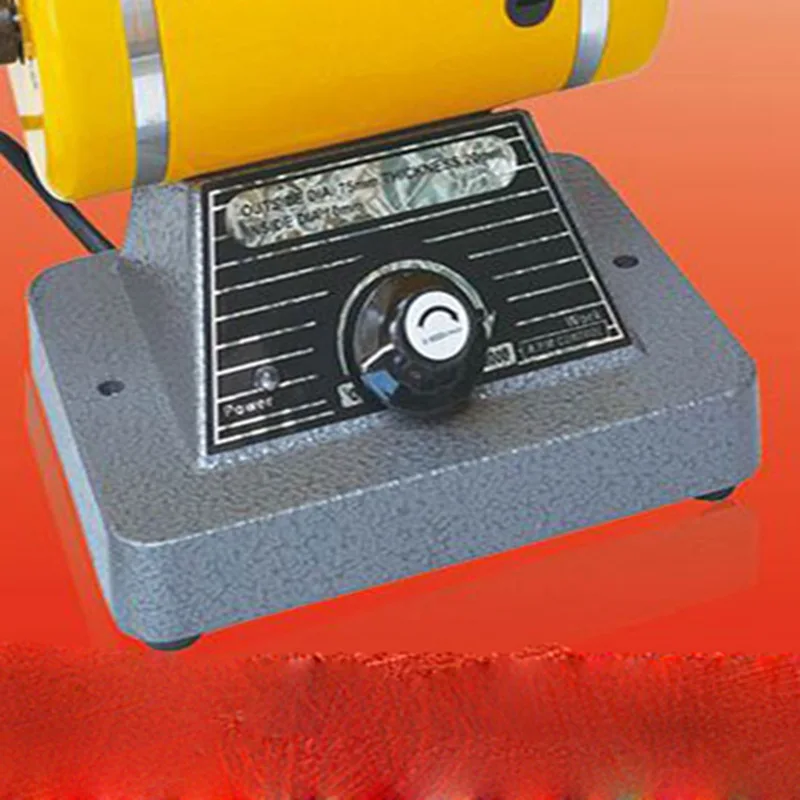 TMDM-5 Double Head Bench Cloth Wheel Polishing Machine 200W Stepless Speed Regulation Bench Lathe Buffing Jewelry Polisher