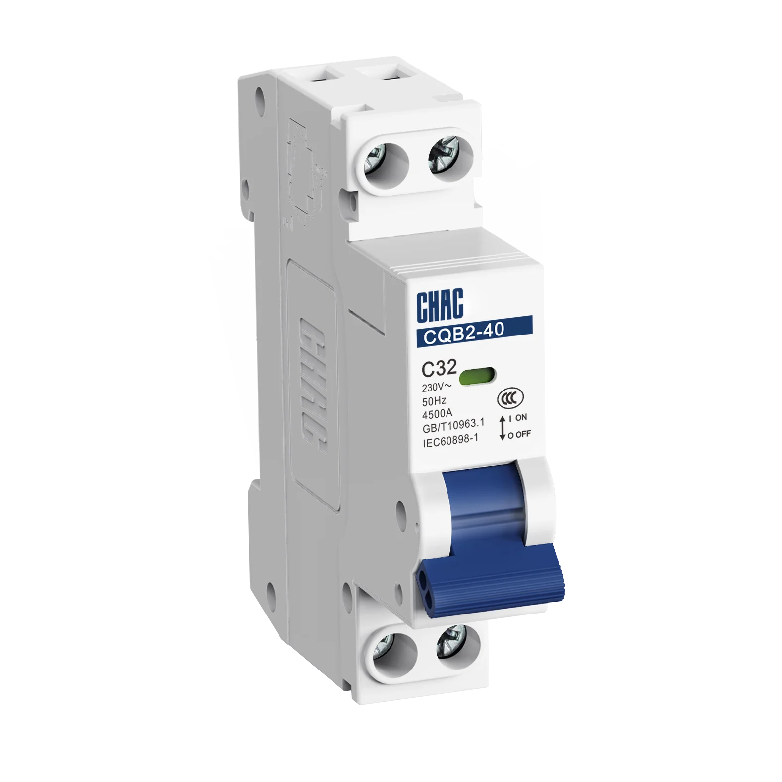 1P 32A MCB C32 miniature circuit breaker CHAC CQB2-40