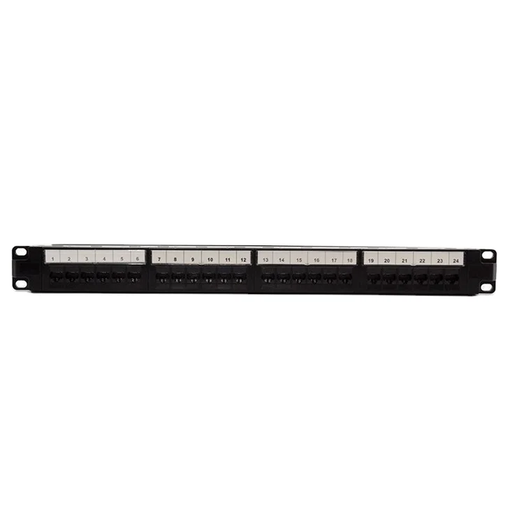 1U Cat. 5e UTP Rack Mounted Patch Panel 24 Port