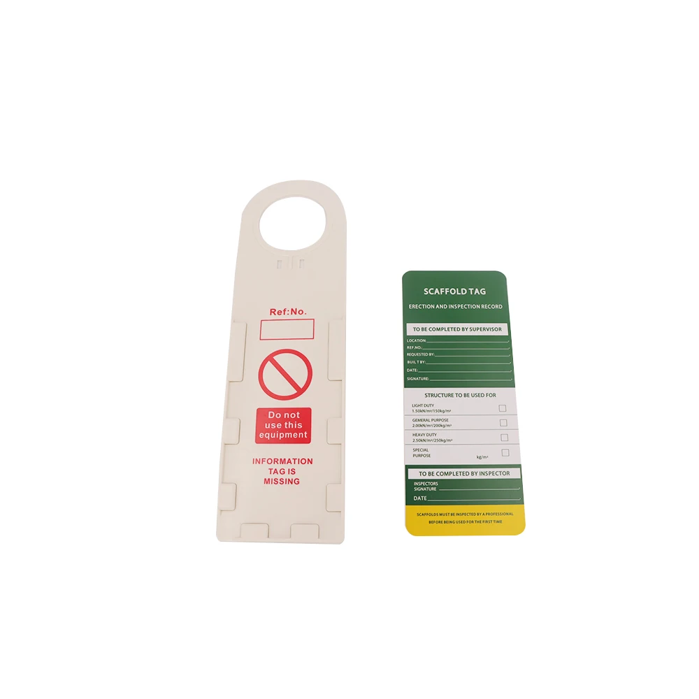 
Engineering Plastic Safety Lockout Warning scaffold safety tag 