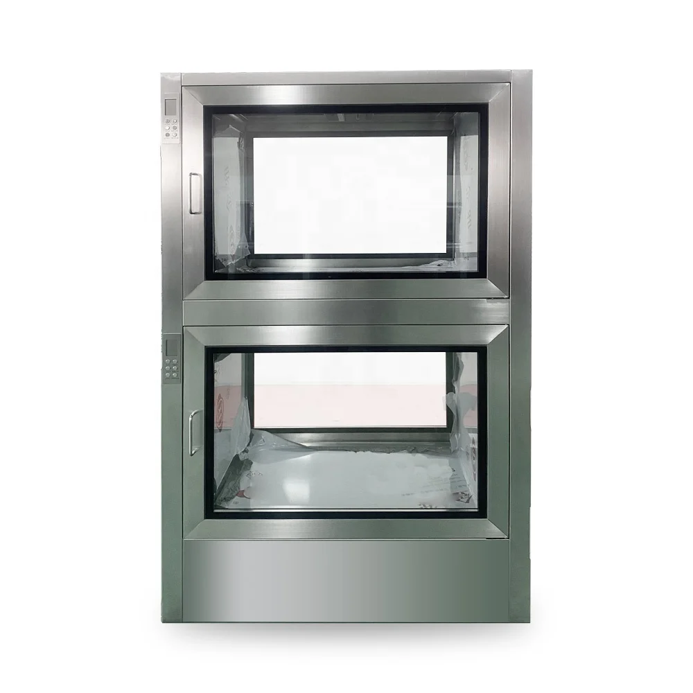 Stainless Steel Static Pass Box Electrical Interlock and Mechanical Interlock Clean Room Pass Through Box