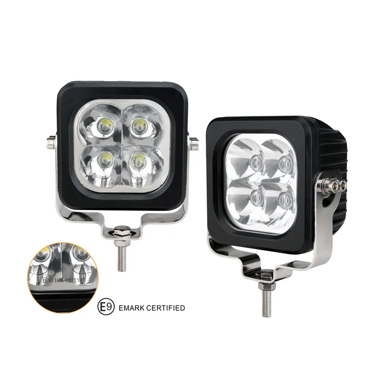 Tuff Plus 5 inch Square Cube 40W Construction light Heavy Duty LED work light auto lighting system