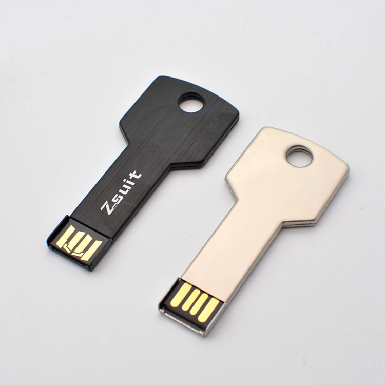Portable mini USB key Metal key USB flash memory U disk 4GB Pendrive 8GB16GB 32GB 64GB memory card factory customization logo