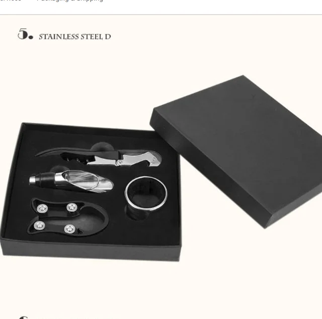 
High quality stainless steel wine opener accessories set 