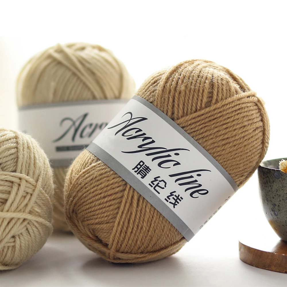 Hotselling Chinese colorful anti shrinking anti pilling knit 4 ply acrylic yarn for knitting crochet