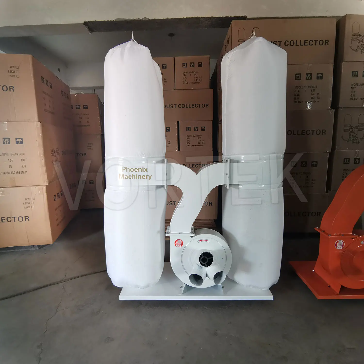 MF9030 Wood cyclone Sawdust Collector industrial two bags dust collector for sale