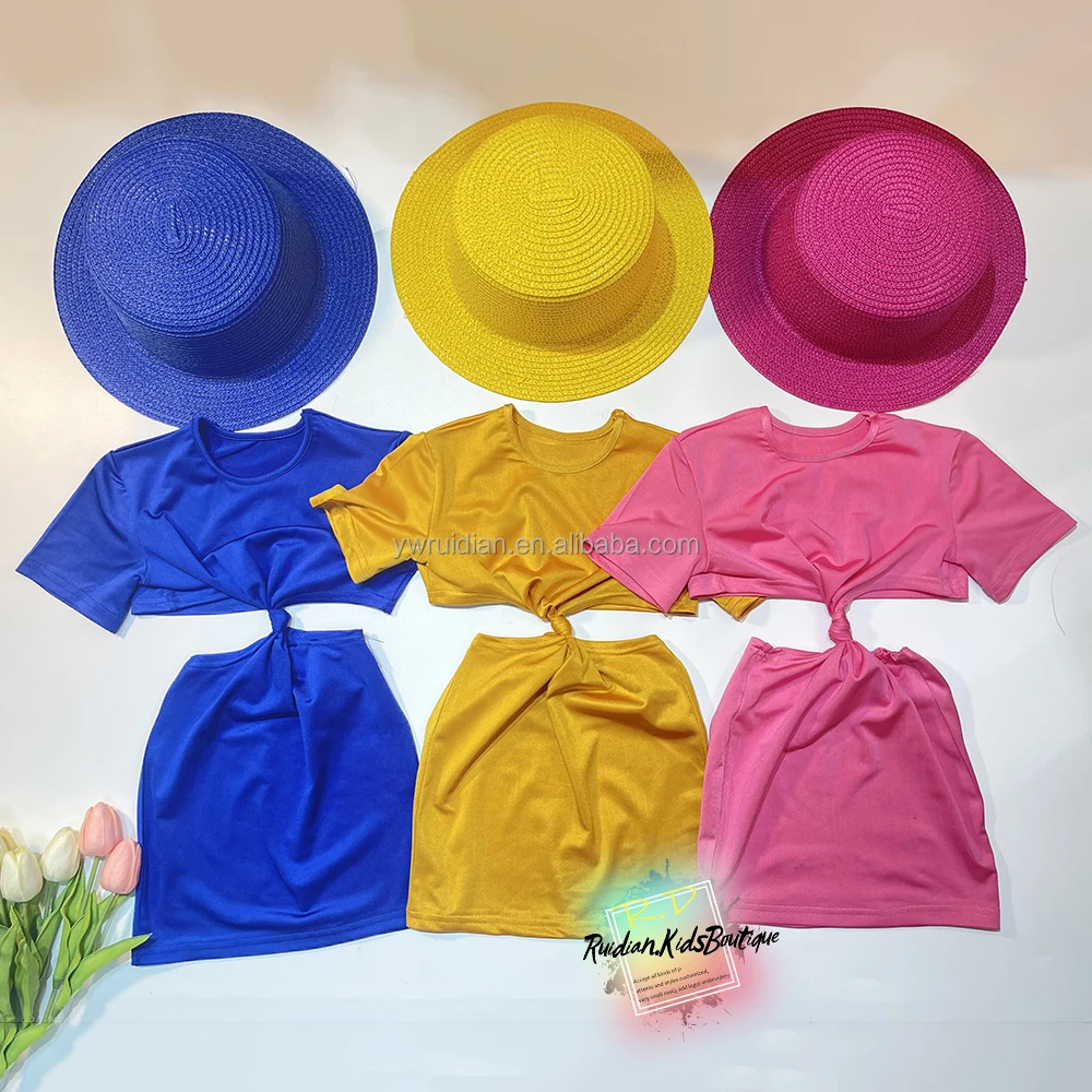 2022 RTS лeтняя юбкa для 6 видов цветов детское Повседневное платье маленьких детей детская летняя одежда девочек с перекрестной шнуровкой юбка