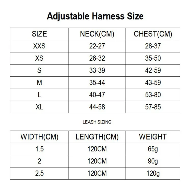 adjustable harness size