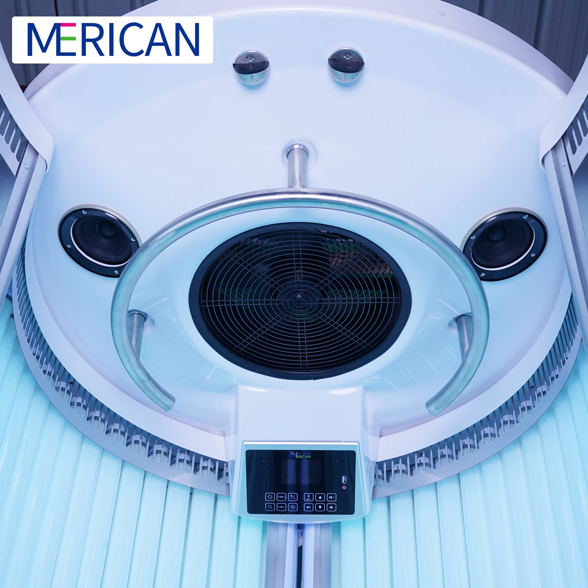 Wholesale Beauty Salon Equipment Solarium For Whole Body Tanning With 48 Solarium Lamps/Standing Tanning beds