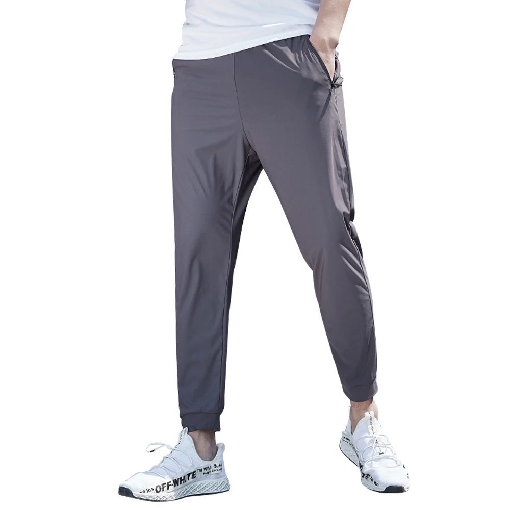 
2020 New Golf Trousers Quick Drying Ultra Thin Ice Silk Elastic Slim Pants Youth Men Walking Sports Wear Long Pants 