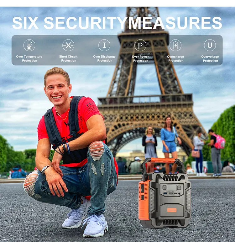 Portable power station for outdoor camping 200W generator solar power generator with AC DC USB Solar generator for home