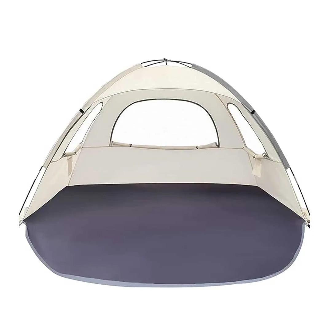 UV Anti-Beach Portable Sun Shade Tent Extendable Floor 3 Ventilating Mesh Windows Waterproof Single Plus Carrying Bag Summer